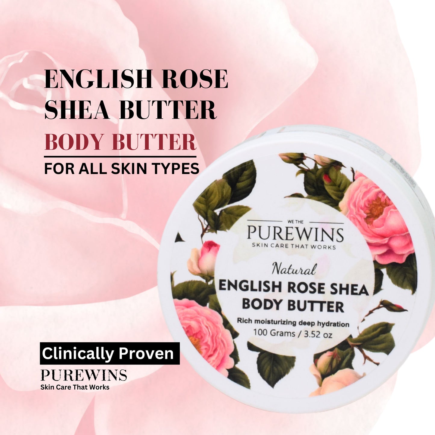 Natural English Rose Shea Body Butter